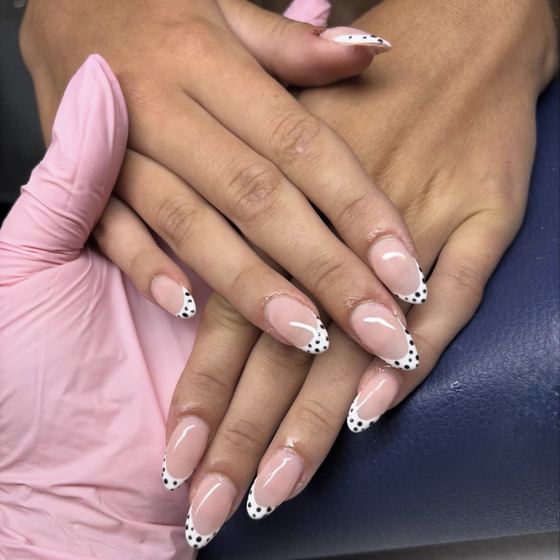 Nails and hair by the beauty team at Blend Ltd