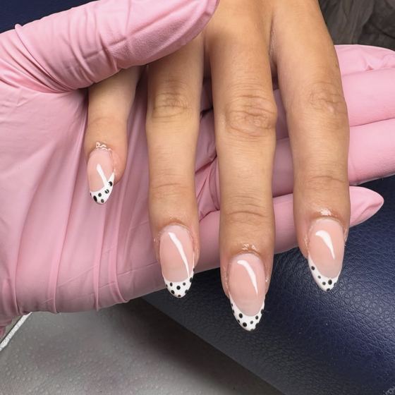 Nails and hair by the beauty team at Blend Ltd