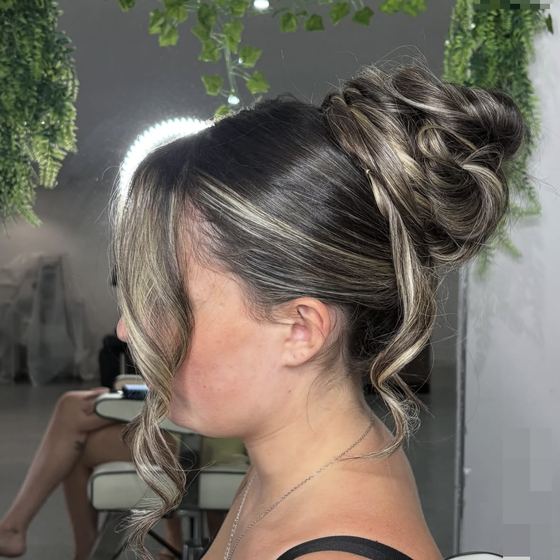Nails and hair by the beauty team at Blend Ltd