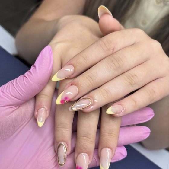 Nails and hair by the beauty team at Blend Ltd