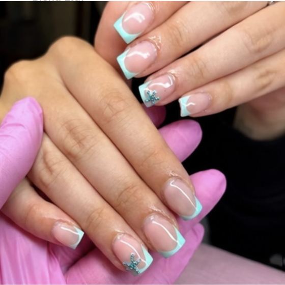 Nails and hair by the beauty team at Blend Ltd