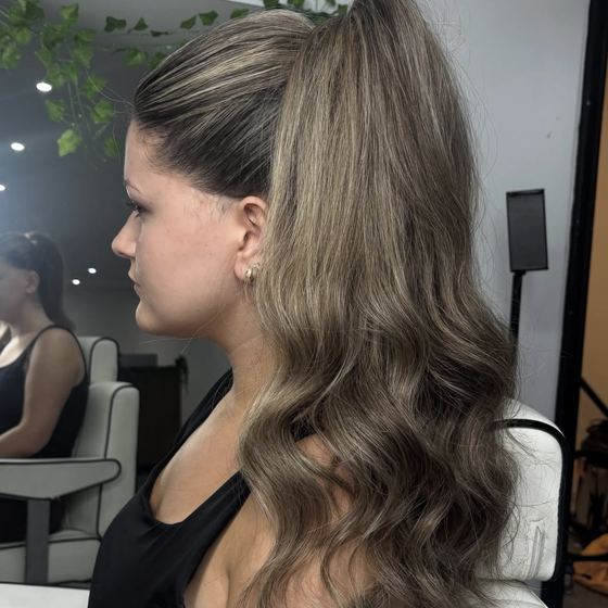 Nails and hair by the beauty team at Blend Ltd